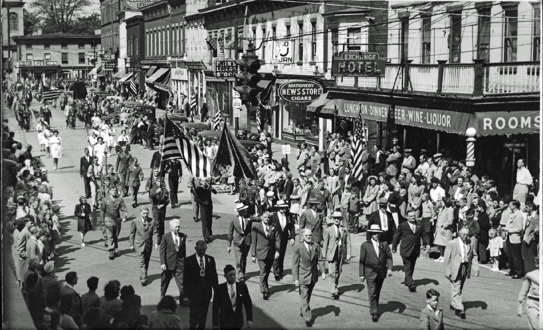 VFW Post 5034 in a 1947 parade in Saugerties, NY