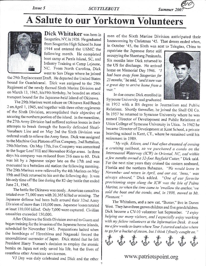 Dick Whitaker Bio