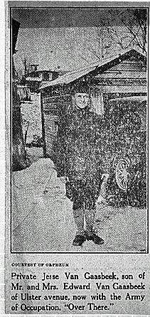 WW1 Newspaper art., Saugerties NY
