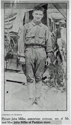WW1 Newspaper art., Saugerties NY