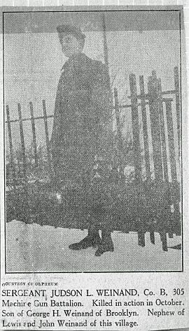 WW1 Newspaper art., Saugerties NY