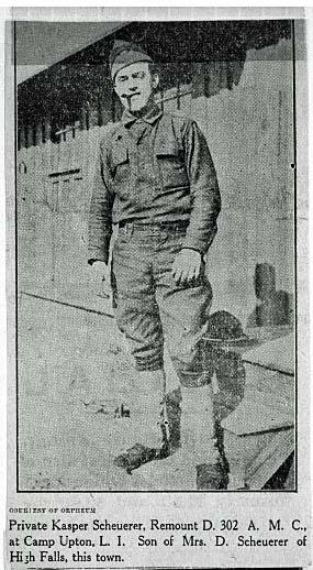 WW1 Newspaper art., Saugerties NY