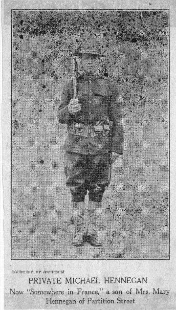 WW1 Newspaper art., Saugerties NY