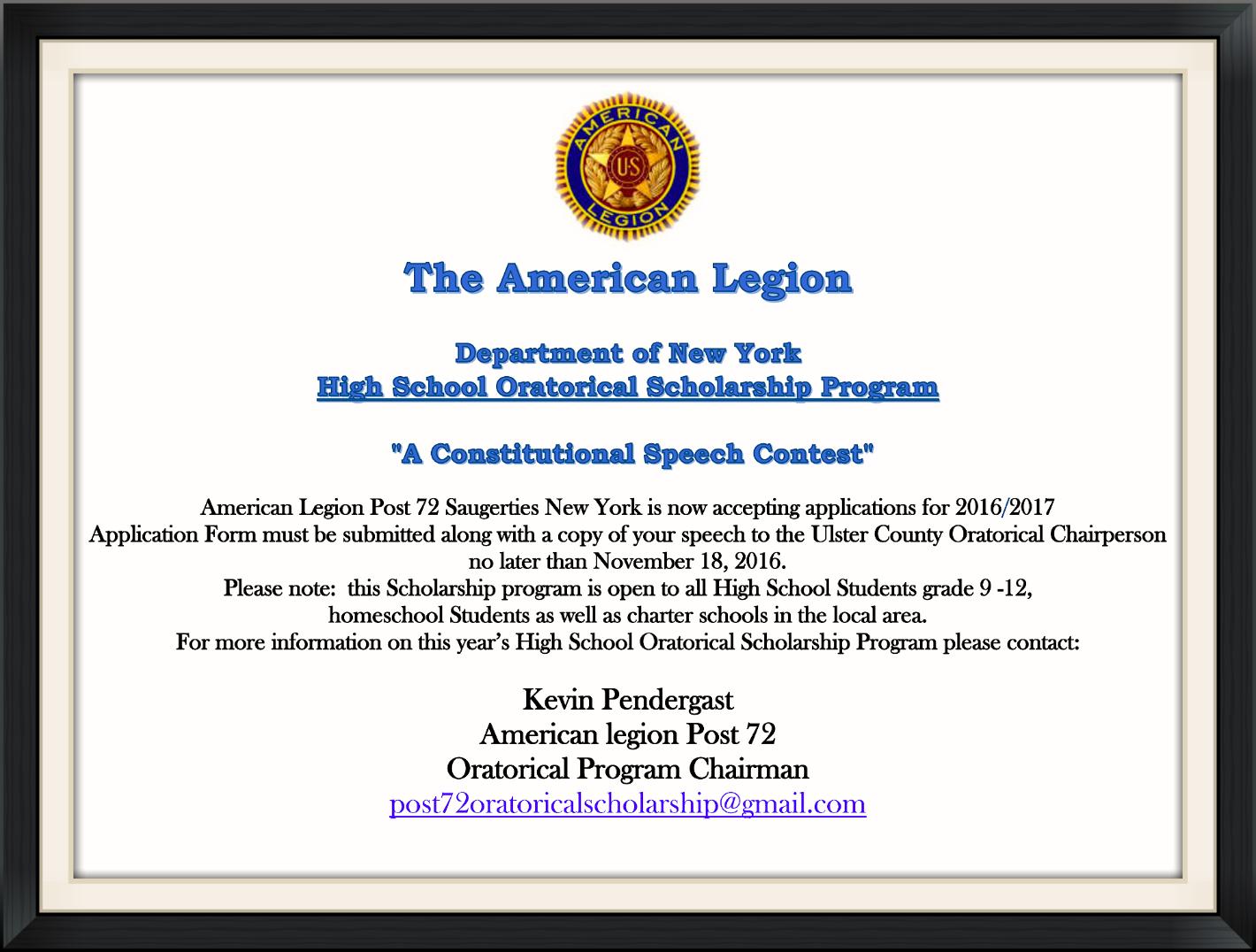 American Legion Oratorical Program