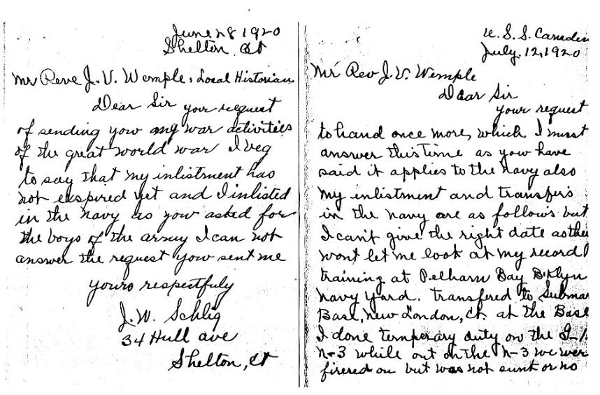 WW1 Documents, Saugerties, NY
