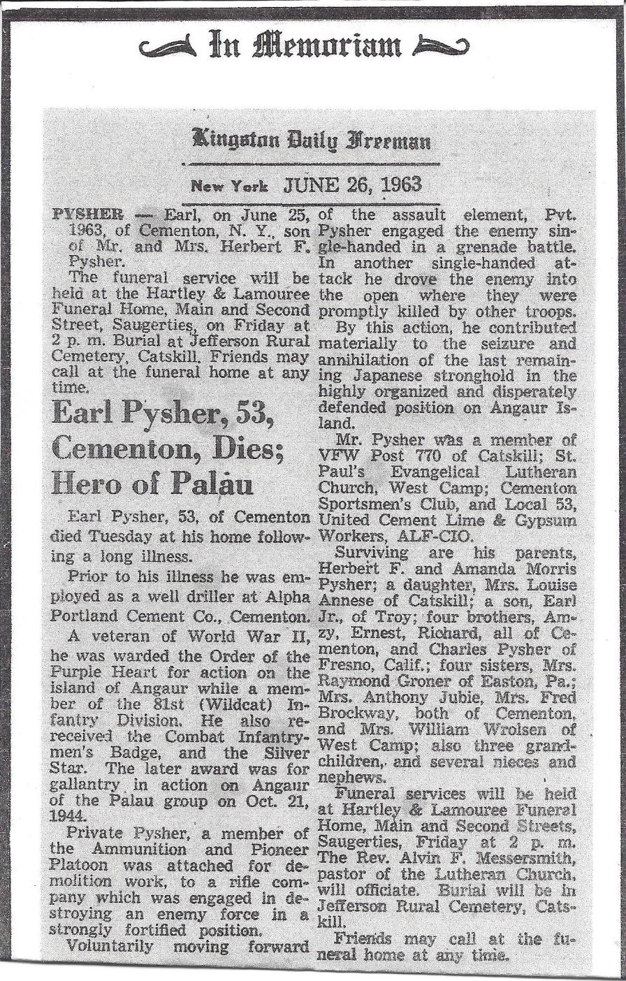 Earl Pysher, Cementon, NY