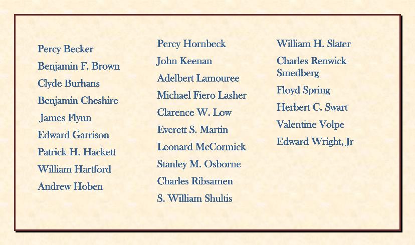 Saugerties Veterans WW1 deaths