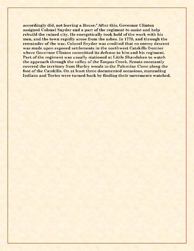 The First Regi. of the Ulster County Militia 2
