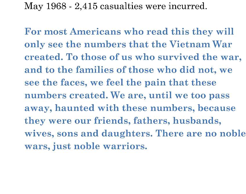Vietnam wall statistics