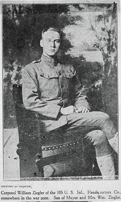 WW1 Newspaper art., Saugerties NY