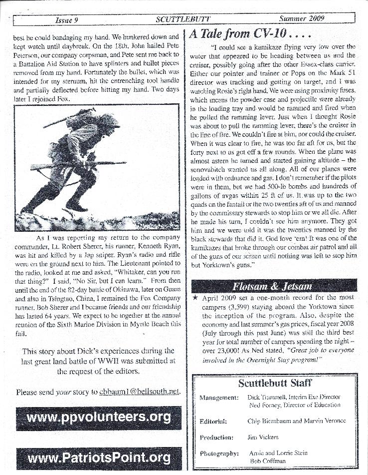 A Volunteer Remembers by Dick Whitaker